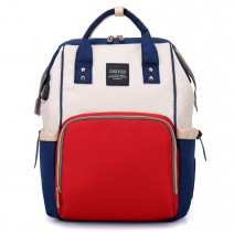 Рюкзак-сумка для мамы с USB портом DIXIYIZU красно-белый (DX005)