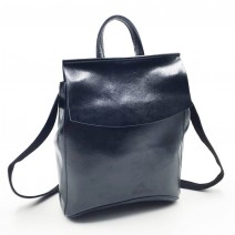 Рюкзак женский кожаный J.M.D. 10637-1 черный лицевая сторона