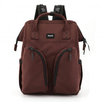 Рюкзак для мамы и малыша Himawari 1208-02 бордово-коричневый фото спереди