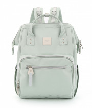 Рюкзак для мам Himawari 1213-11 серо-зеленый светлый фото спереди
