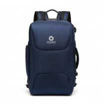 бизнес рюкзак ozuko 9225 синий вид спереди