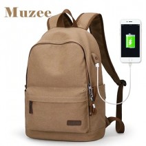 Холщовый рюкзак Muzee ME0710FD бежевый вид спереди