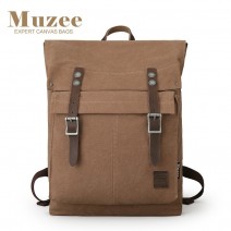 Холщовый рюкзак Muzee ME1655 бежевый лицевая сторона