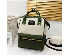 Рюкзак LIVING TRAVELING SHARE 008 бело-зеленый фото спереди
