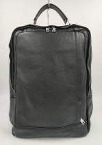 Рюкзак мужской кожаный J.M.D. черный 8834 фото спереди
